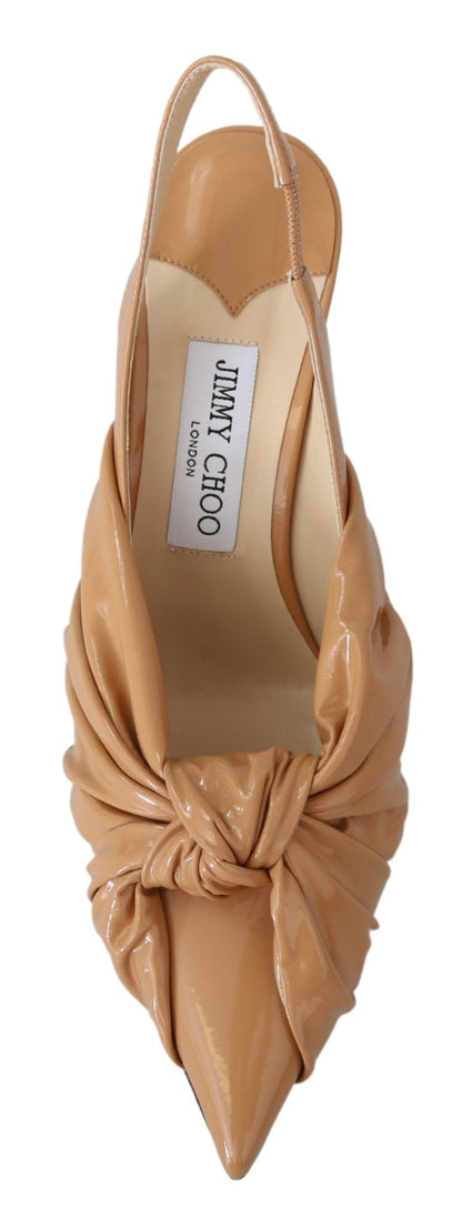 Jimmy Choo Zapatos de tacón Annabell 85 de cuero marrón caramelo