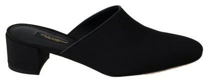 Dolce &amp; Gabbana Sandalias De Grosgrain Negras Mujer Zapatos