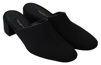 Dolce &amp; Gabbana Sandalias De Grosgrain Negras Mujer Zapatos