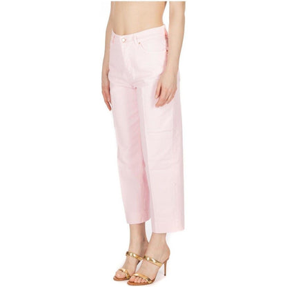 Don The Fuller Pink Cotton Women Jeans