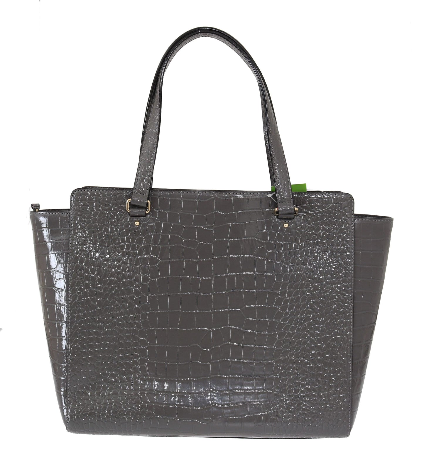 Bolso de mano gris Elissa Bristol Drive de cocodrilo de Kate Spade