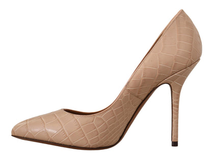 Dolce &amp; Gabbana Zapatos de tacón Bellucci de cuero beige