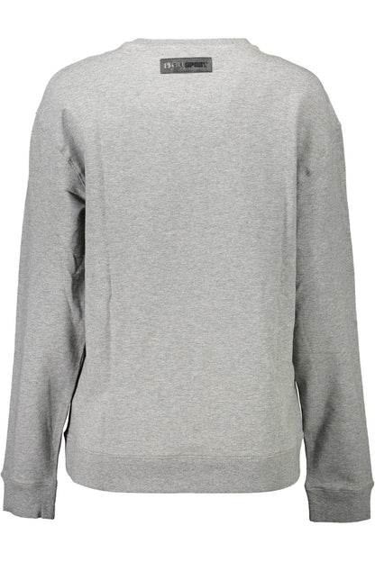 Plein Sport Gray Cotton Women Sweater