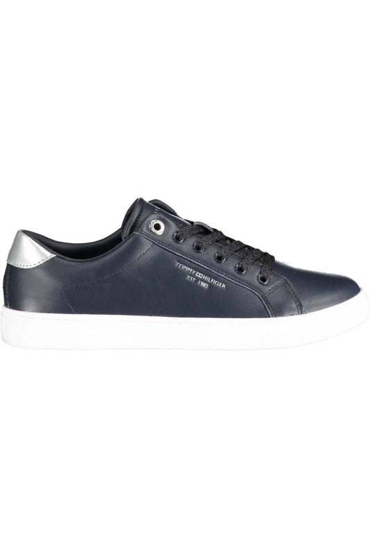 Tommy Hilfiger Blue Leather Women Sneaker