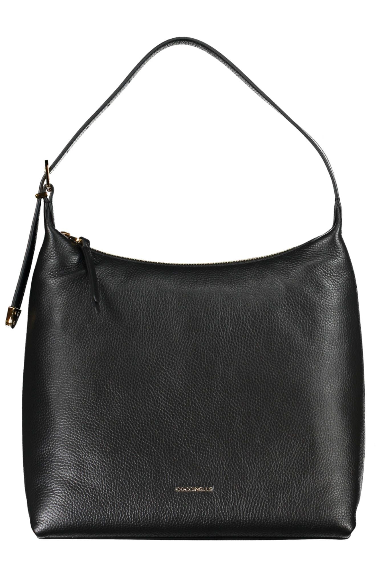 Coccinelle Elegant Black Leather Shoulder Bag