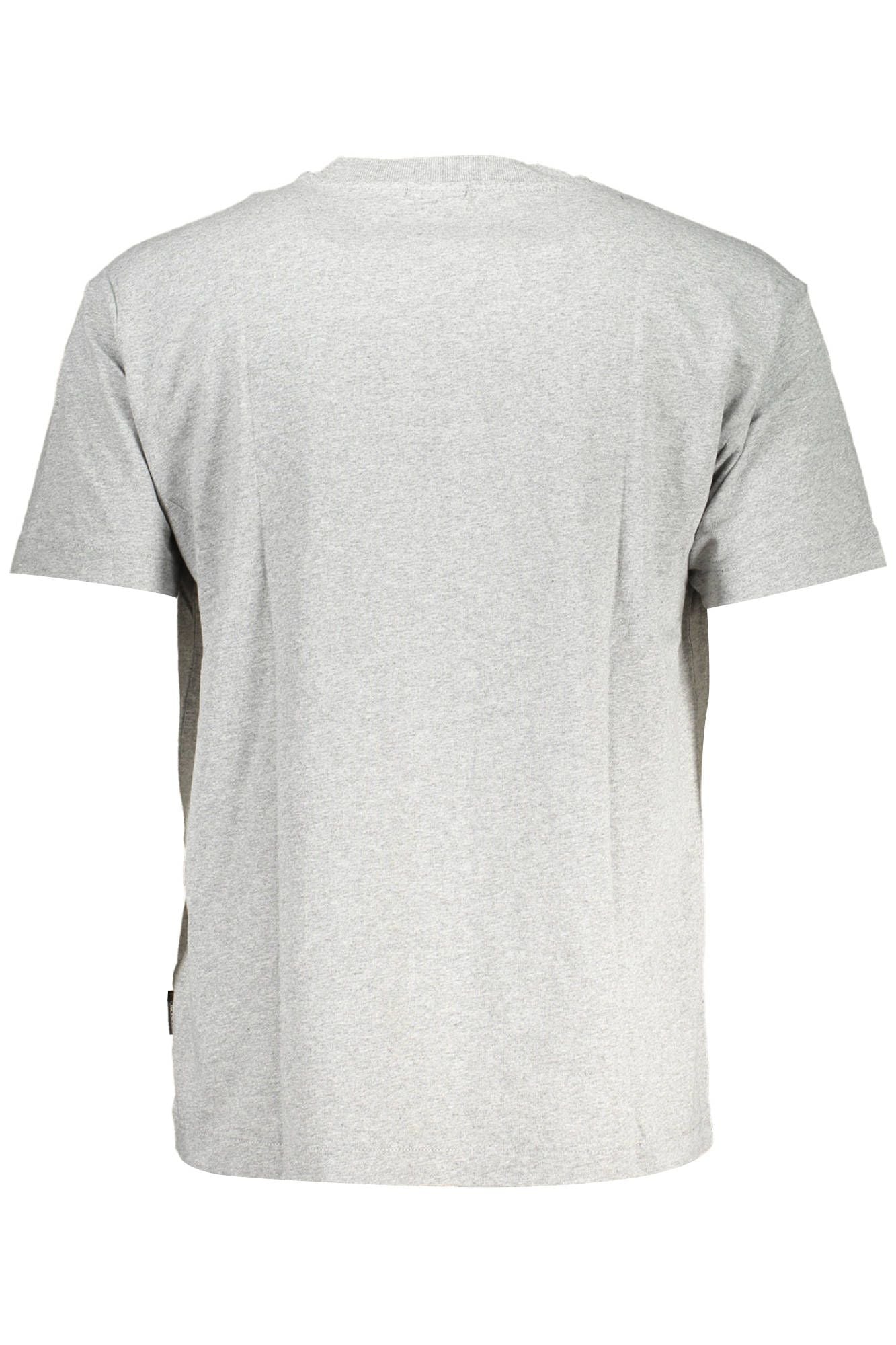 Napapijri Gray Cotton Men T-Shirt