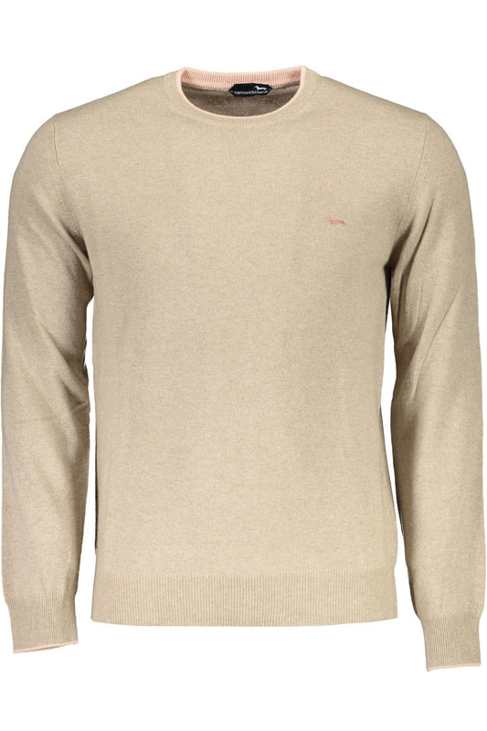 Harmont & Blaine Beige Wool Men Sweater