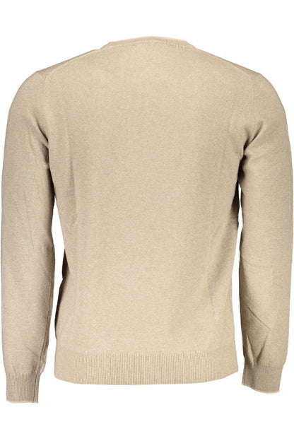 Harmont & Blaine Beige Wool Men Sweater