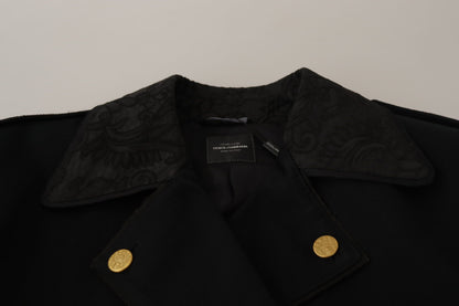 Dolce & Gabbana Elegant Black Double Breasted Jacket