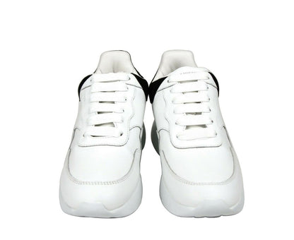 Alexander McQueen Alexander McQueen Zapatillas de ante de cuero blanco para mujer