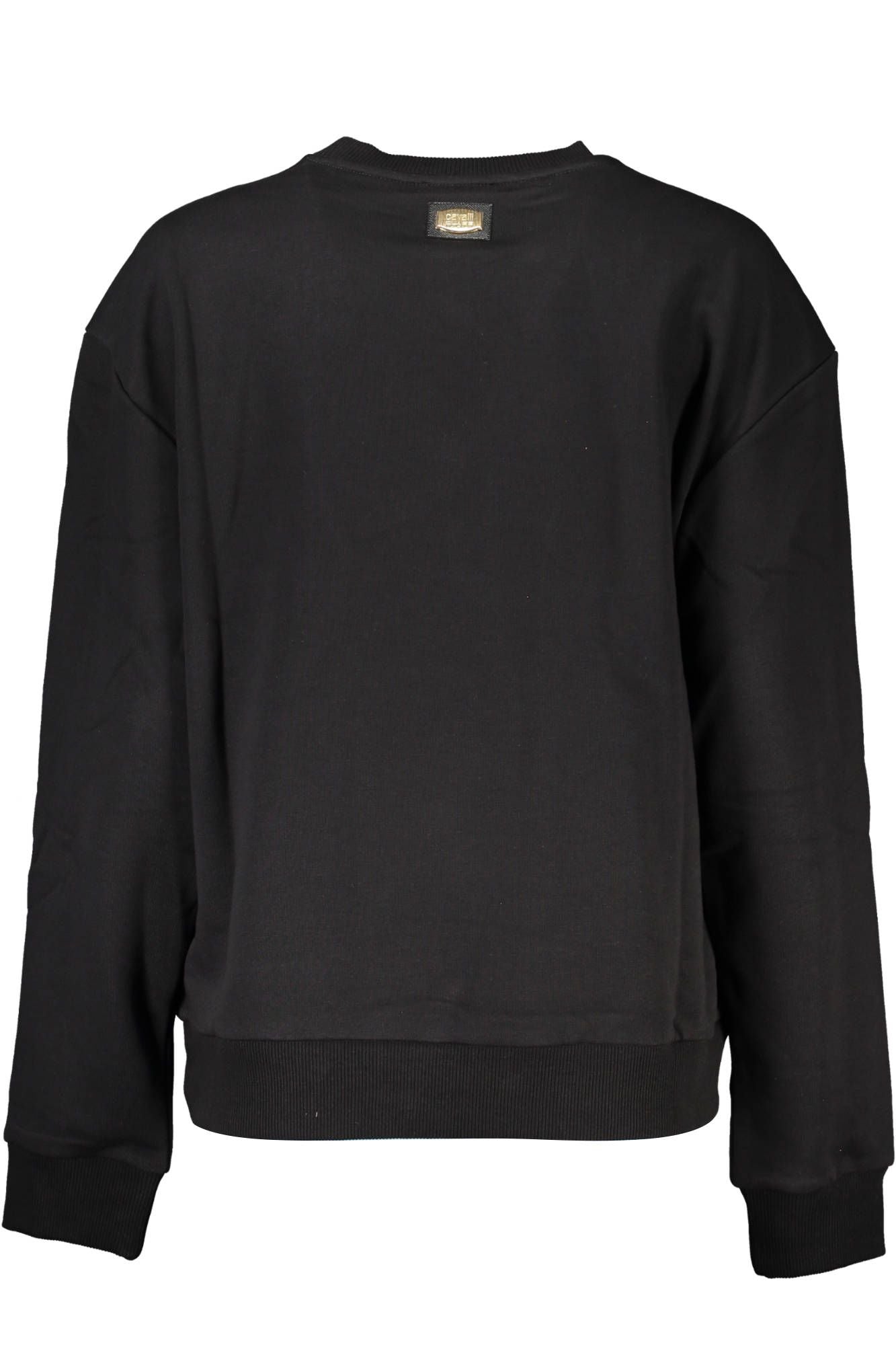 Cavalli Class Black Cotton Women Sweater