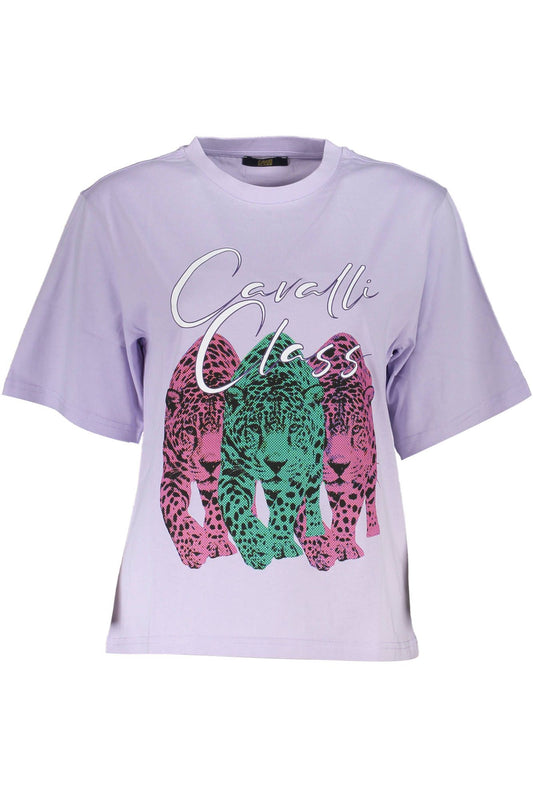 Cavalli Class Purple Cotton Women Top