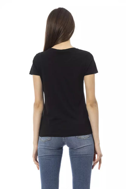 Trussardi Action Black Cotton Women Top