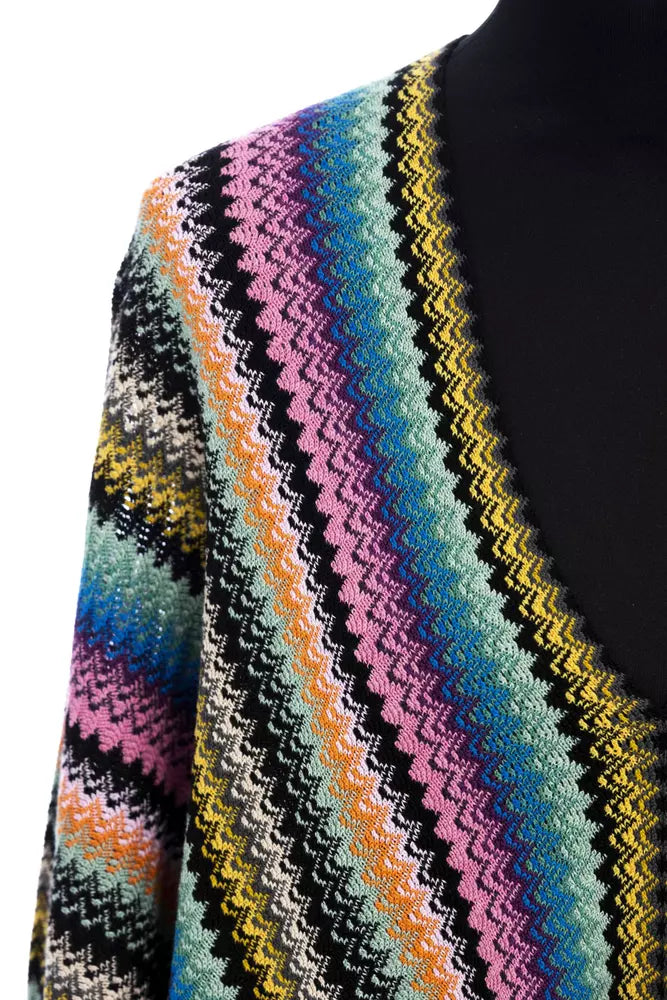 Poncho de lana multicolor Missoni