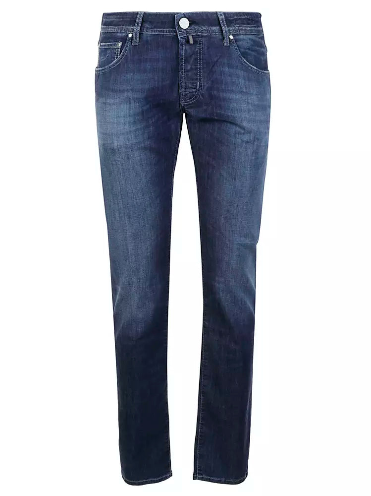 Jacob Cohen Elegant Light Blue Stretch Jeans