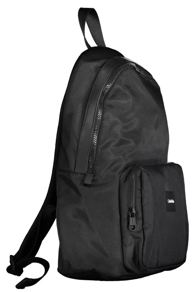 Calvin Klein Black Polyester Men Backpack