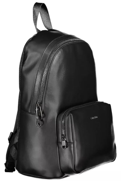 Calvin Klein Black Polyester Men Backpack