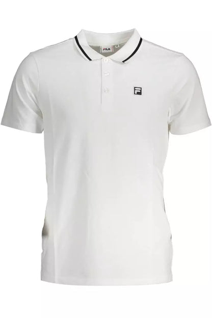 Fila White Cotton Men Polo