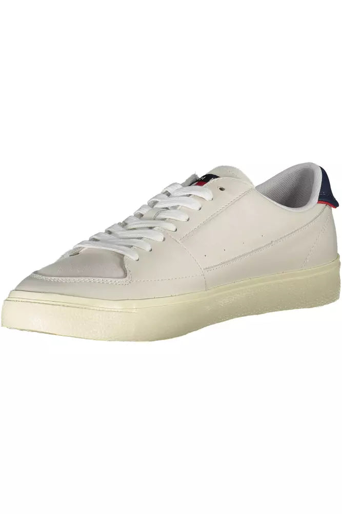 Tommy Hilfiger White Leather Men Sneaker