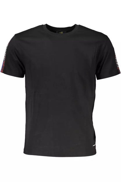 Cavalli Class Black Cotton Men T-Shirt