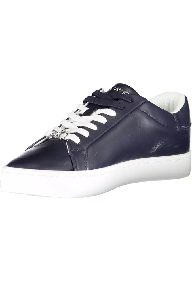 Calvin Klein Blue Leather Men Sneaker