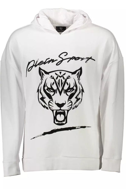 Plein Sport White Cotton Men Sweater