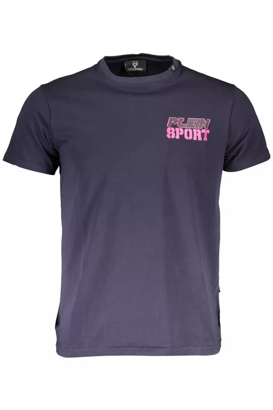 Plein Sport Blue Cotton Men T-Shirt