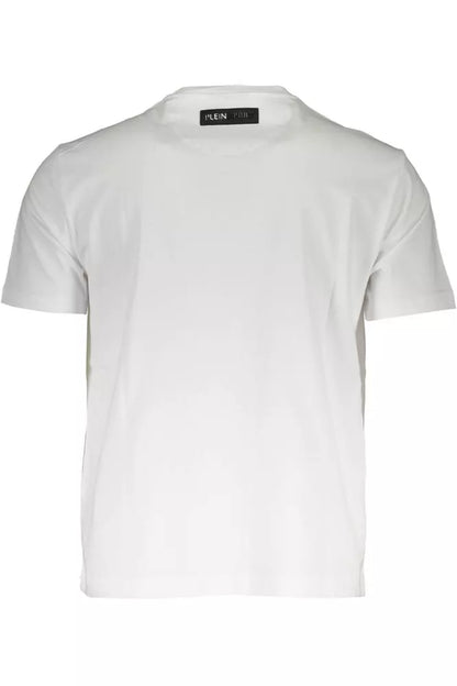 Plein Sport White Cotton Men T-Shirt