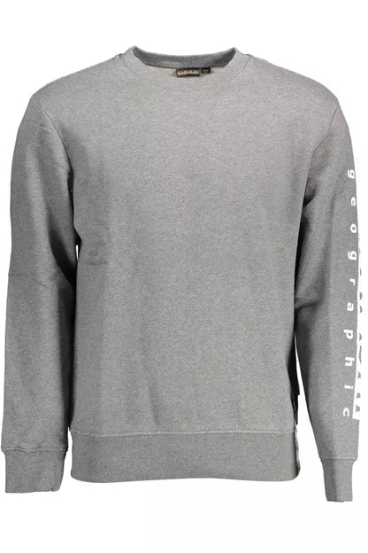 Napapijri Gray Cotton Men Sweater