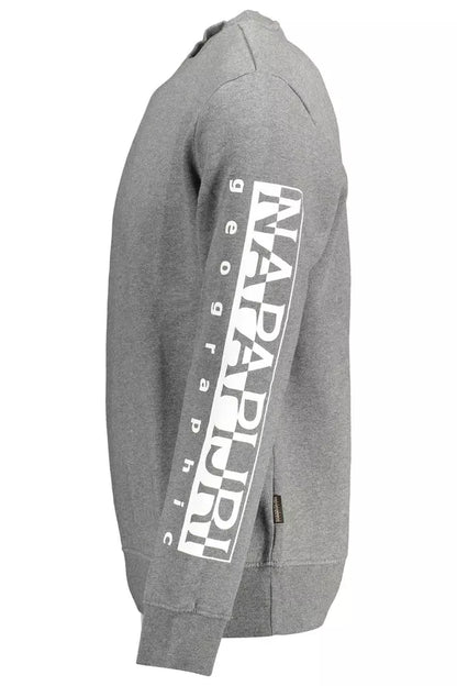 Napapijri Gray Cotton Men Sweater