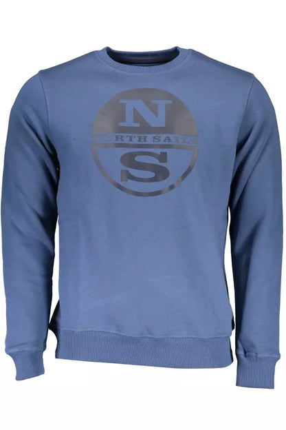 North Sails Blue Cotton Men Sweater