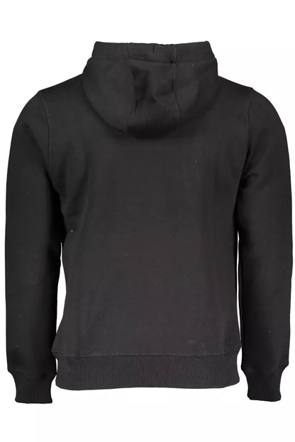 North Sails Black Cotton Men Sweatshirt