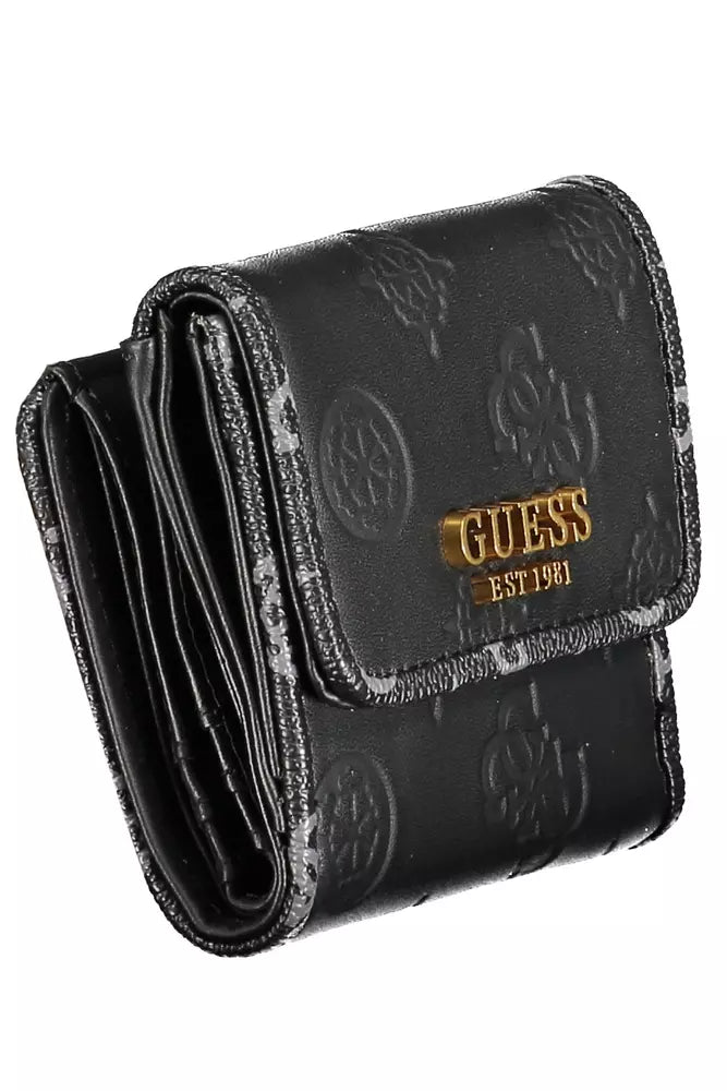 Guess Jeans "Black Polyethylene Women Wallet"