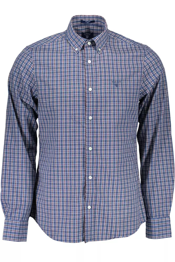 Gant Blue Cotton Men Shirt