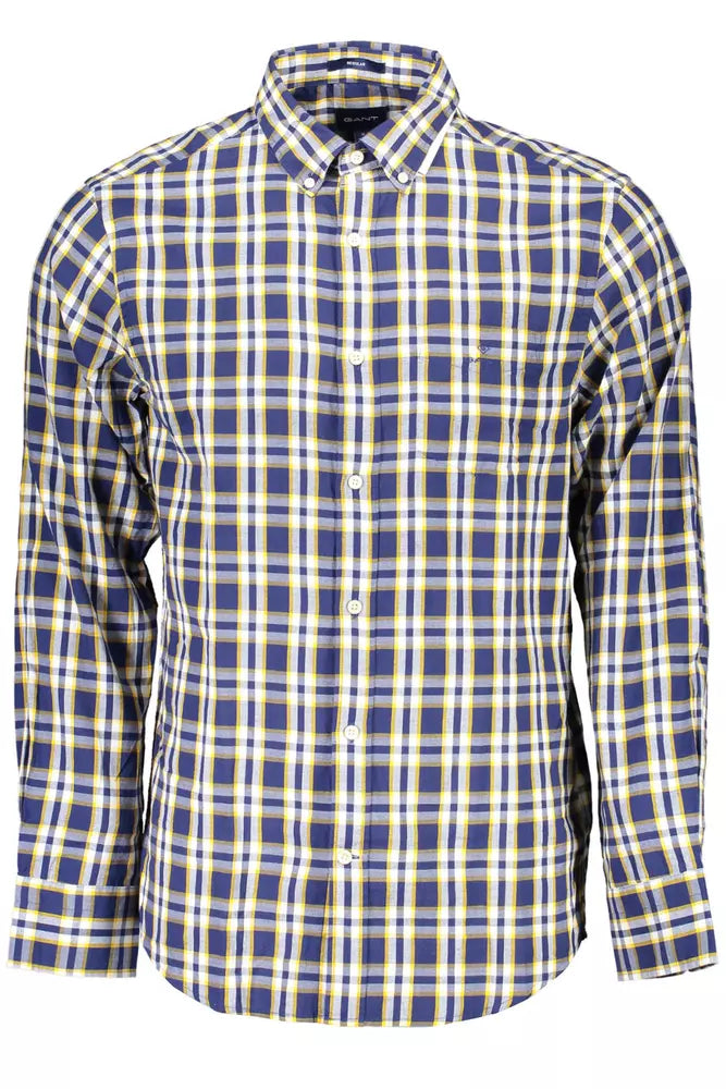 Gant Blue Cotton Men Shirt