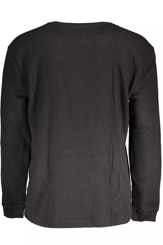 Tommy Hilfiger Black Cotton Men Sweater