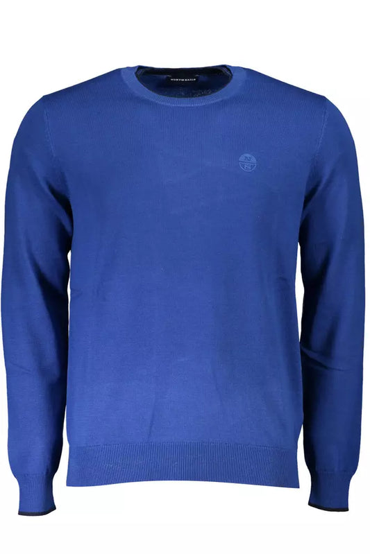 North Sails Blue Cotton Men Sweater