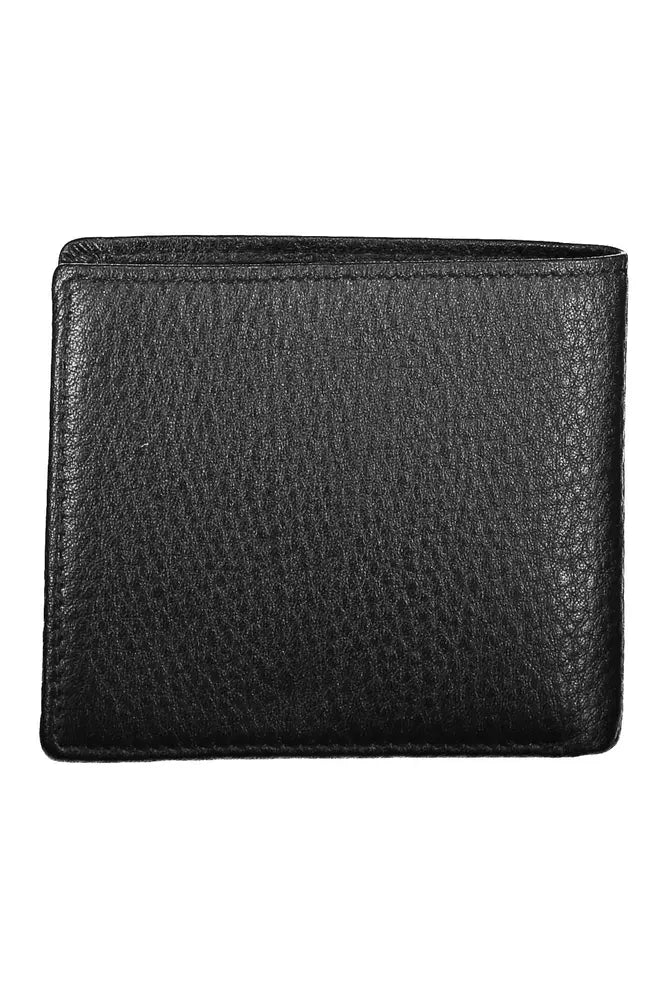 La Martina Black Leather Men Wallet