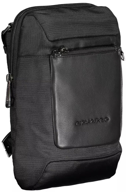 Piquadro Black RPET Men Shoulder Bag