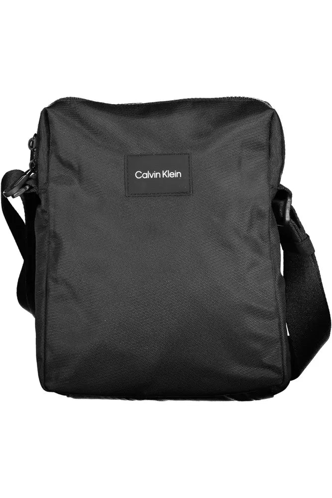 Calvin Klein "Black Polyester Mens Shoulder Bag"