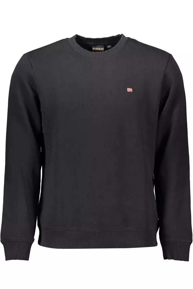 Napapijri Black Cotton Men Sweater