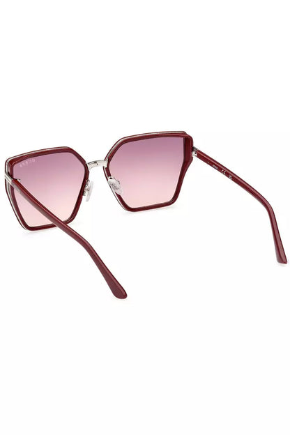 Guess Jeans Red Injected Women Sunglass