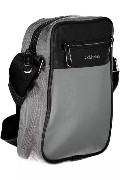 Calvin Klein Gray Polyester Men Shoulder Bag