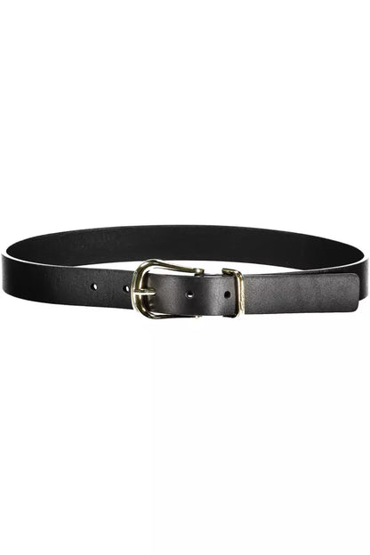 Tommy Hilfiger Black Leather Women Belt