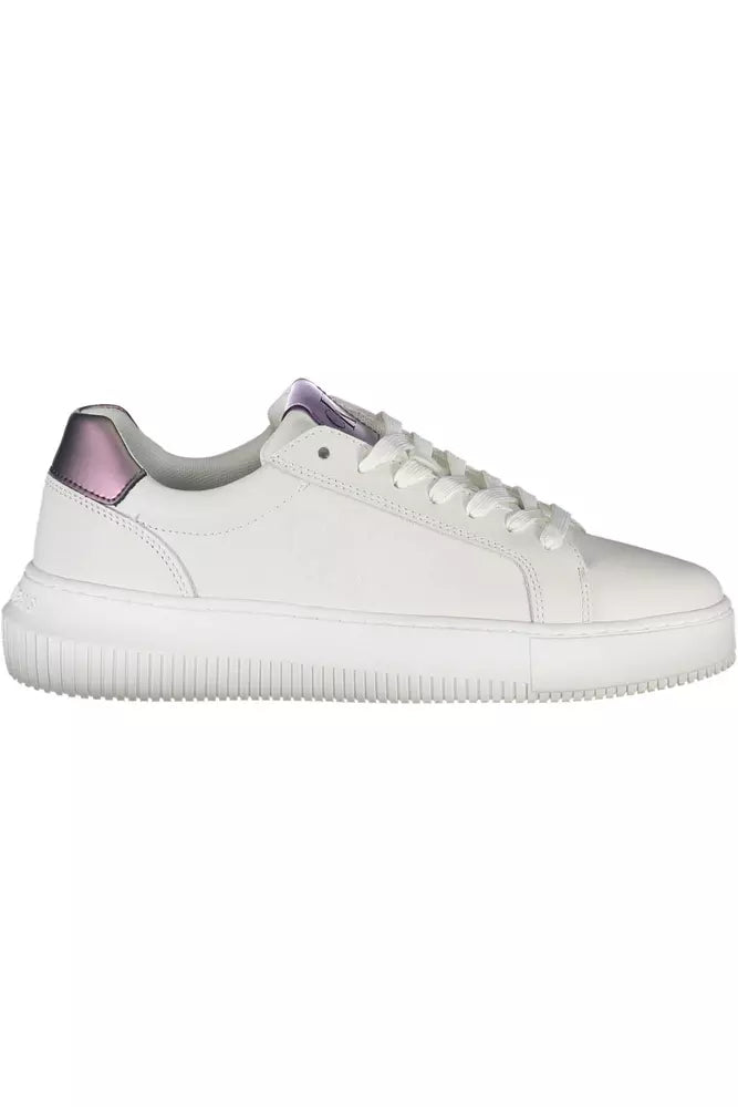 Calvin Klein White Leather Women Sneaker