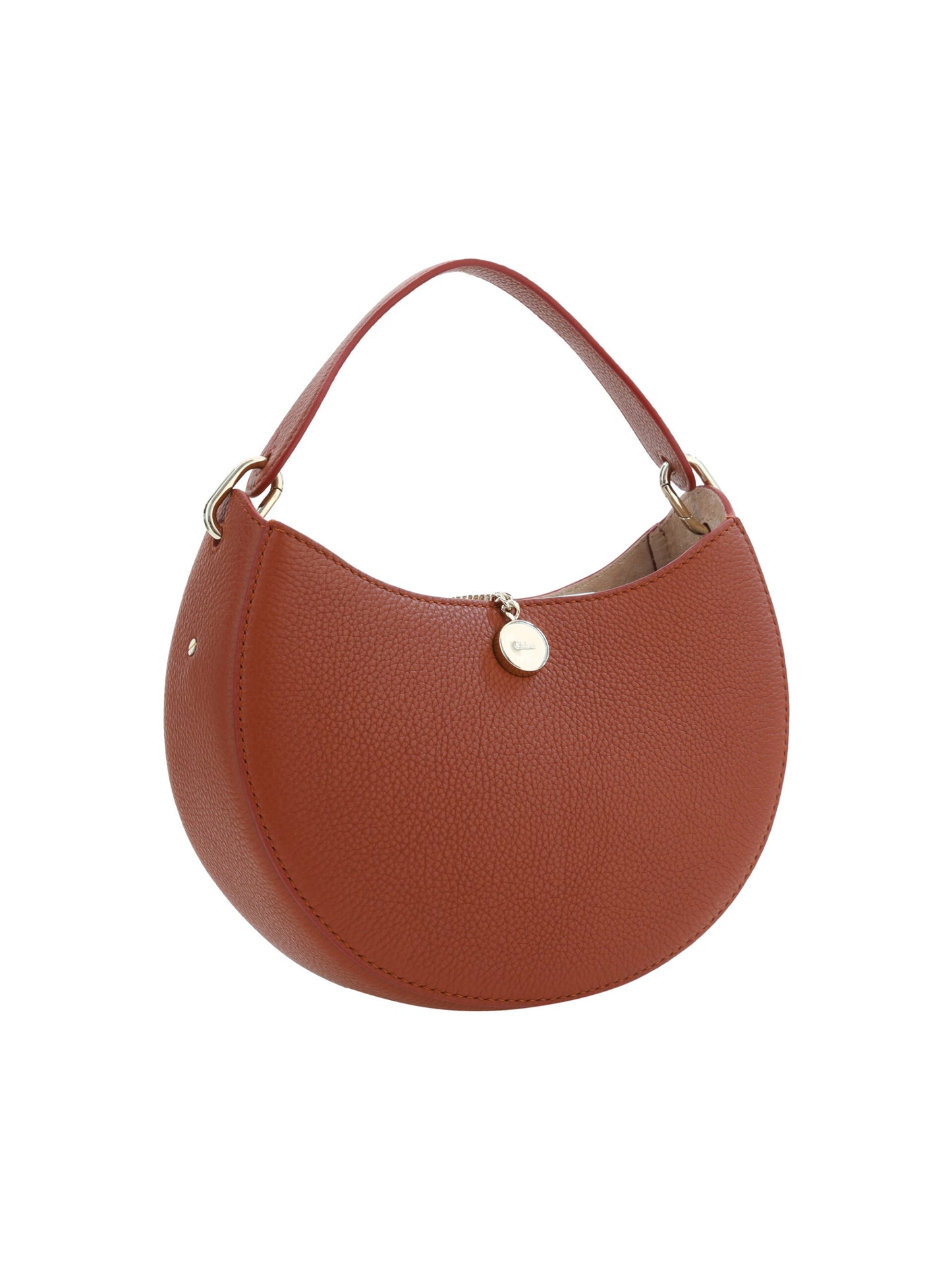 Chloé Sepia Brown Small Arlène Leather Shoulder Bag