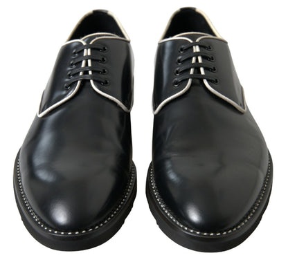 Dolce & Gabbana Elegant Black and White Formal Men's Shoes