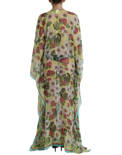 Dolce & Gabbana Elegant Floral Silk Maxi Dress