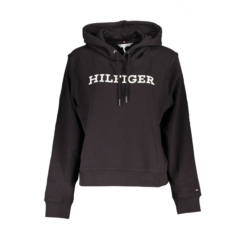 Tommy Hilfiger Black Cotton Women Sweater