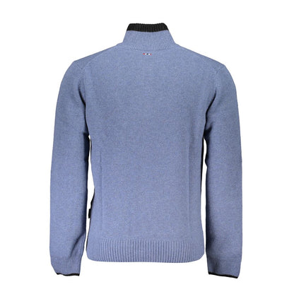 Napapijri Blue Fabric Men Sweater